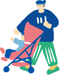 ベビークルナビのイラスト