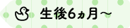 生後6ヵ月〜